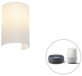 Lampada da parete intelligente bianca con Wifi A60 - Simple Drum Jute