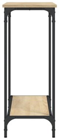 Tavolino consolle rovere sonoma 101x30,5x75cm legno multistrato