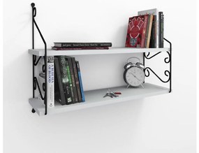 Mensola da parete SERAMONI 51x72 cm bianco/nero