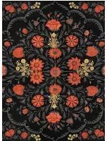 Mindthegap Carta da parati Hindu Bloom - Black