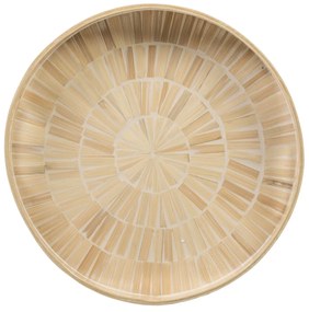 Vassoio per aperitivi Beige Bambù 35 x 35 x 5 cm Legno MDF