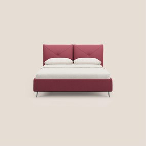 Adone letto imbottito contenitore a doppia pannellatura in bouclet impermeabile T07