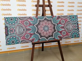 Stampa su tela – Mandala indiana con motivo floreale