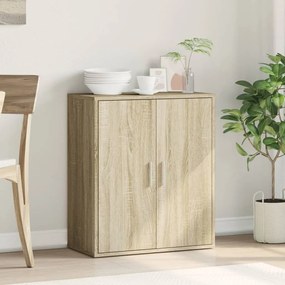 Credenza rovere sonoma 79x38x80 cm in legno multistrato