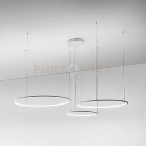 Erika s/3d lampadario sospeso a led bianco 3000k 7100lm 28w(35w+45w...