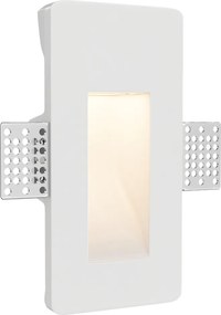 Applique da Incasso Segnapasso GU11 in Gesso Pitturabile