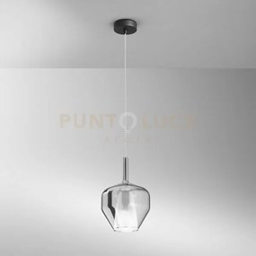 Vetro pirex fume' con cavo e connettore 20x30cm base di attacco acq...