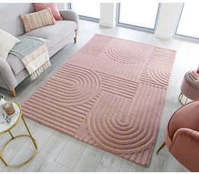 Tappeto in lana rosa 120x170 cm Zen Garden - Flair Rugs