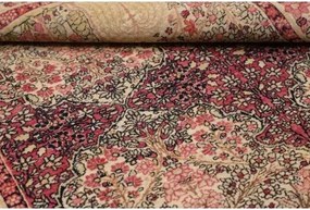 Antik Floreale Rosso Scuro Avorio 138x206 Cm