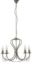 4236/5B - Lampadario Candela 5 Luci Col.Bronzo