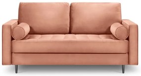 Divano in velluto rosa , 174 cm Santo - Milo Casa