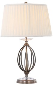 Lampada Da Scrivania Classica Aegean Acciaio Ottone Anticato 1 Luce E27