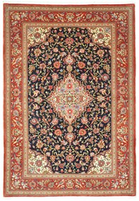 Ghom Tappeto 140 x 200 Blu (Iran) Annodato A Mano