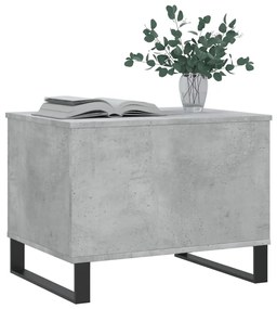 Tavolino salotto grigio cemento 60x44,5x45 cm legno multistrato