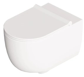 Wc Sospeso Senza Brida Alice Ceramica "Unica 55" Bianco Lucido