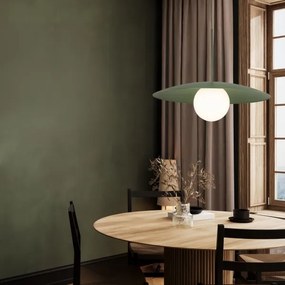 Lampadario a sospensione con filo SLATE 1xE27/15W/230V diametro 65 cm verde