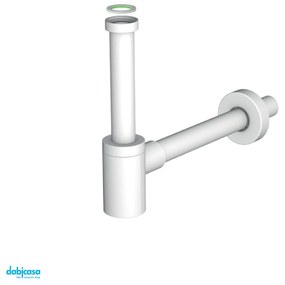 Bonomini "Mignon" Sifone Per Lavabo In Inox 304/Abs Finitura Bianco Satinato