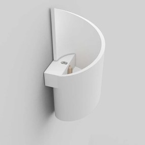 Applique a Spirale da Parete in Gesso Pitturabile G9 Materiale Gesso