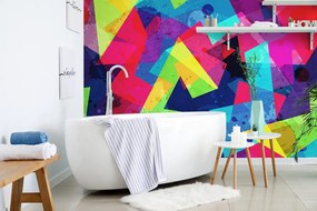 Carta da parati – Motivo geometrico con effetto grunge