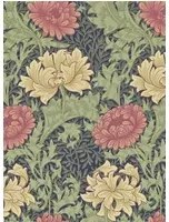 Morris & Co. Tapete Chrysanthemum - Indigo