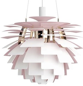 Louis Poulsen - PH Artichoke Lampada a Sospensione Anniversary Ø600 Matt White/Pale Rose Louis