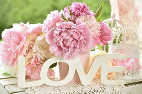 Carta da parati – Scritta romantica Love