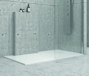 Piatto doccia 180x80 cm effetto pietra colore bianco - KAMALU