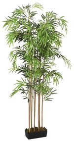 Albero Bambù Artificiale 730 Foglie 120 Cm Verde /