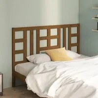 Testiera per Letto Miele 166x4x100 cm in Legno Massello di Pino cod 9849