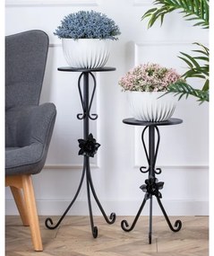 Portafiori 55x33 cm nero