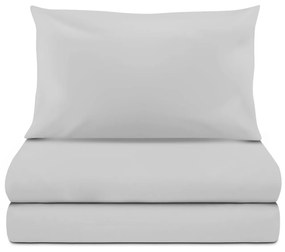 Completo letto singolo cotone grigio
