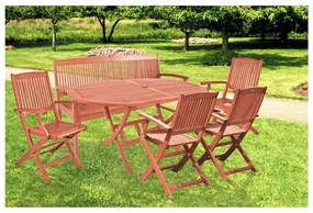 Panchina da giardino in legno di eucalipto Stoccolma - Garden Pleasure