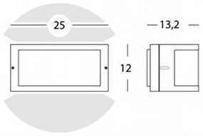 Applique Est. Moderna Umbe Aperta Alluminio E Termoplastica Grafite 1 Luce E27