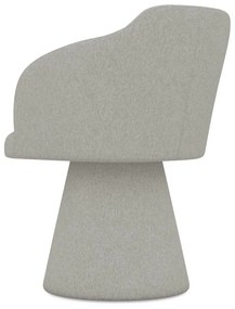 Sedia da pranzo grigio chiaro in imbottito Kanoa – Makamii