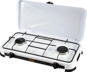 Fornello a Gas Gpl 2 Fuochi Bruciatore 1.2 Kw Vinco 76002 Campeggio