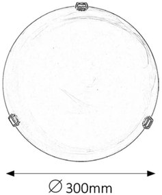 Rabalux 3201 - Plafoniera ALABASTRO 1xE27/60W/230V vetro alabastrino