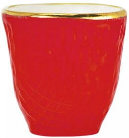Pretino Caffè in Ceramica - Set 6 pz - Preta Oro - Arcucci