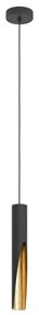 Eglo 900872 - Lampadario LED a sospensione con filo BARBOTTO 1xGU10/4,5W/230V nero/oro
