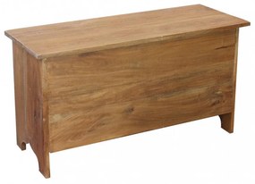 Baule Carlyle, Marrone - Legno Riciclato, Dimensioni 95x38x51cm