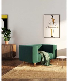 Poltrona relax in velluto verde scuro Kukumo - Ame Yens