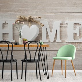 Carta da parati autoadesiva – Scritta Home in stile vintage