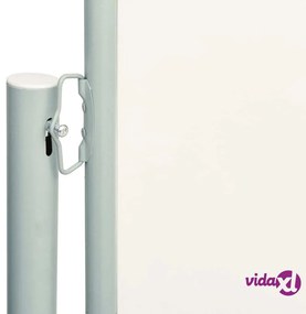 vidaXL Tenda Laterale Retrattile per Patio 220x600 cm Crema