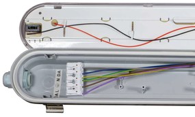 Plafoniera LED 150cm 55W IP66 CCT 8.800lm 160lm/W - con driver Osram Optotronic - Dimmerabile DALI Colore Bianco Variabile CCT