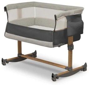 Lionelo - Culla per bambini 3in1 LEONIE grigio/nero