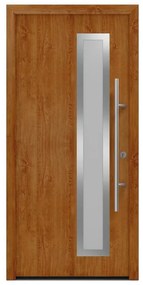 Portoncino d'ingresso in acciaio HORMANN ISO PRO SECUR L 80 x H 210 cm apertura tirare a destra