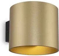 Applique Da Parete Moderno Rond Alluminio Oro 1 Luce G9 50W