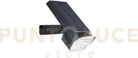 Faro solare led iris nero 1,8w 200lm 2700-6500k 17,9x10x15 cm senso...