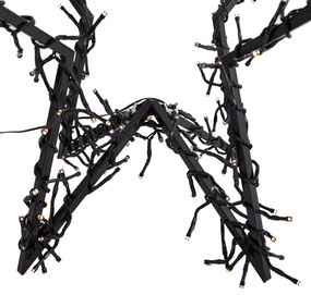 Stella di Natale nera con LED IP44 - Brilli