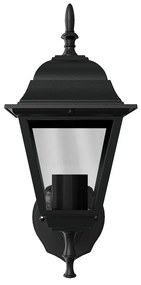 Applique Lanterna da Esterno E27 IP54 Nera - Serie ALFIERI 1A