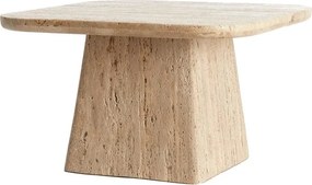 Tavolino con piano in pietra 60x60 cm Kepami - Light &amp; Living